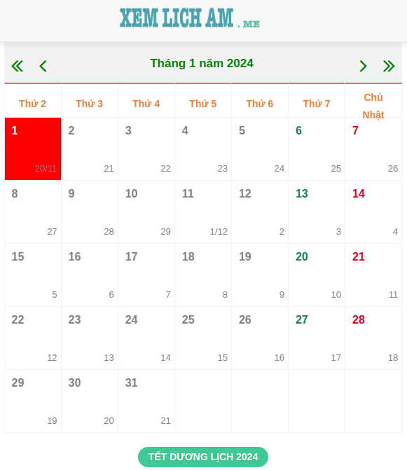 Tết 2024 Tết âm lịch 2024 vào ngày nào? tết 2024 năm con gì?